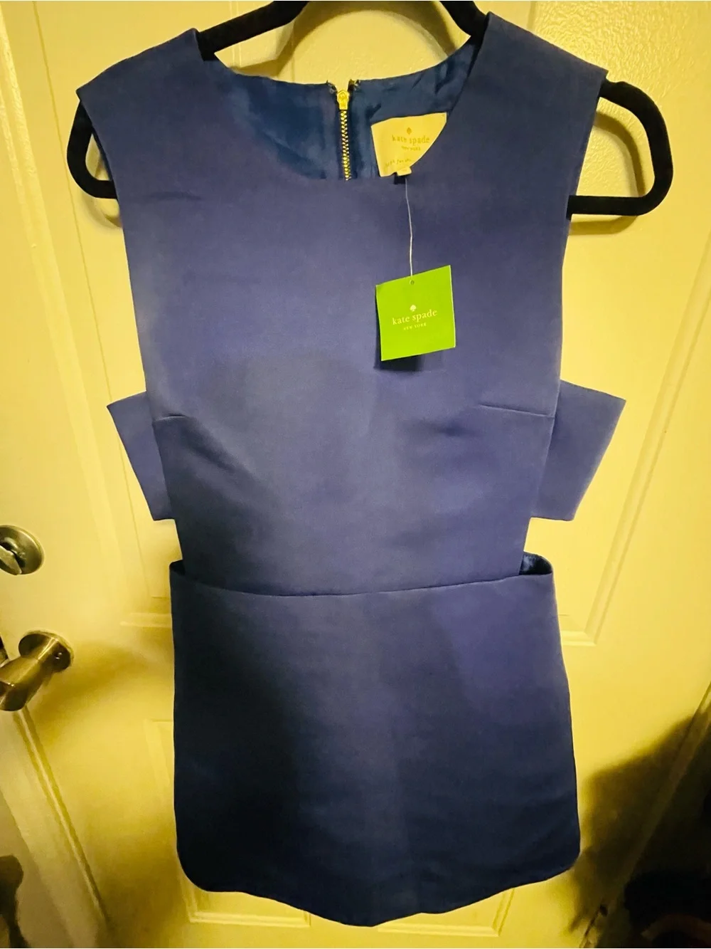 Kate Spade Sleeveless purple indigoink Detail Shift a line dress size 10
